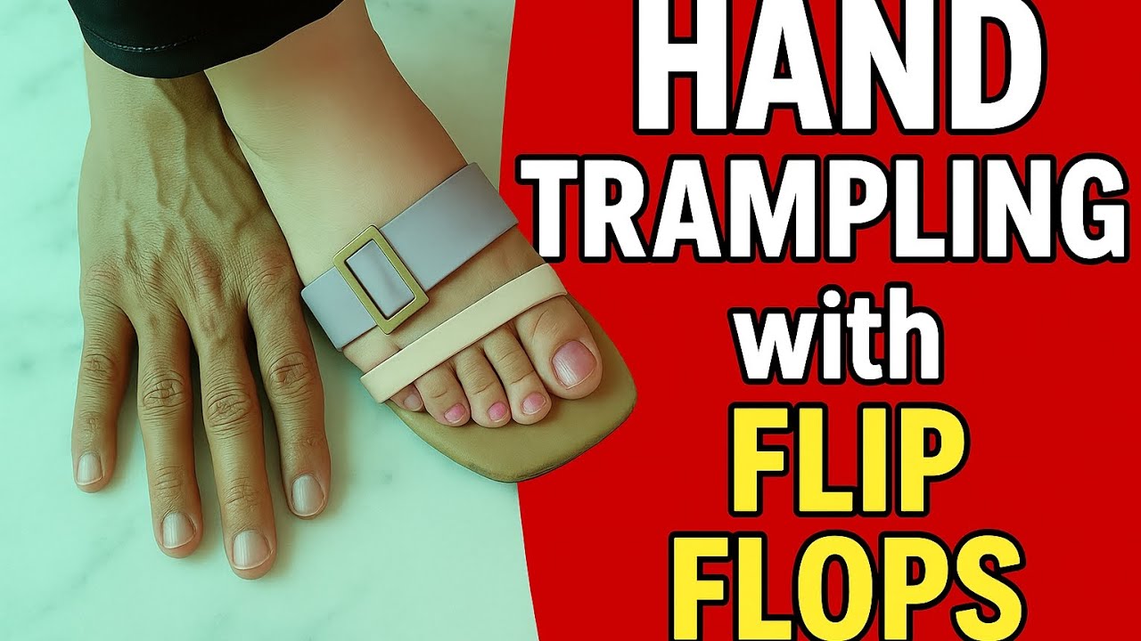 Extreme Hand Trampling in Flip Flops! 😱 | ASMR Stomping #asmr #trample