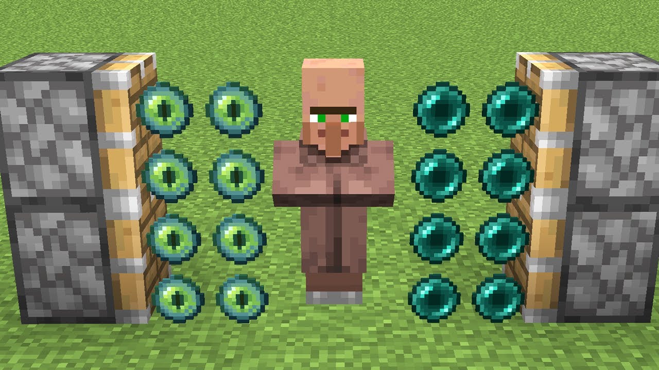 eye of ender + villager + ender pearl = ??? - MINECRAFT DANK MEME COMPILATION
