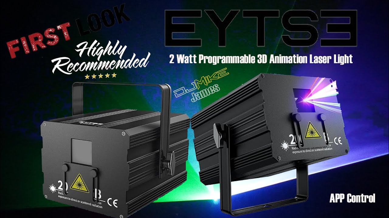 Eytse 2 Watt Programable 3D Animation Laser Light