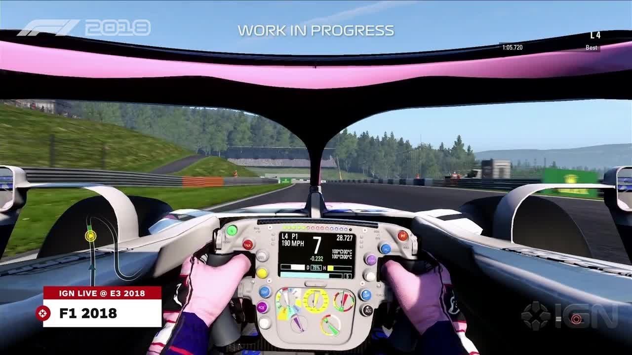 F1 2018 Gameplay Demo - IGN Live E3 2018