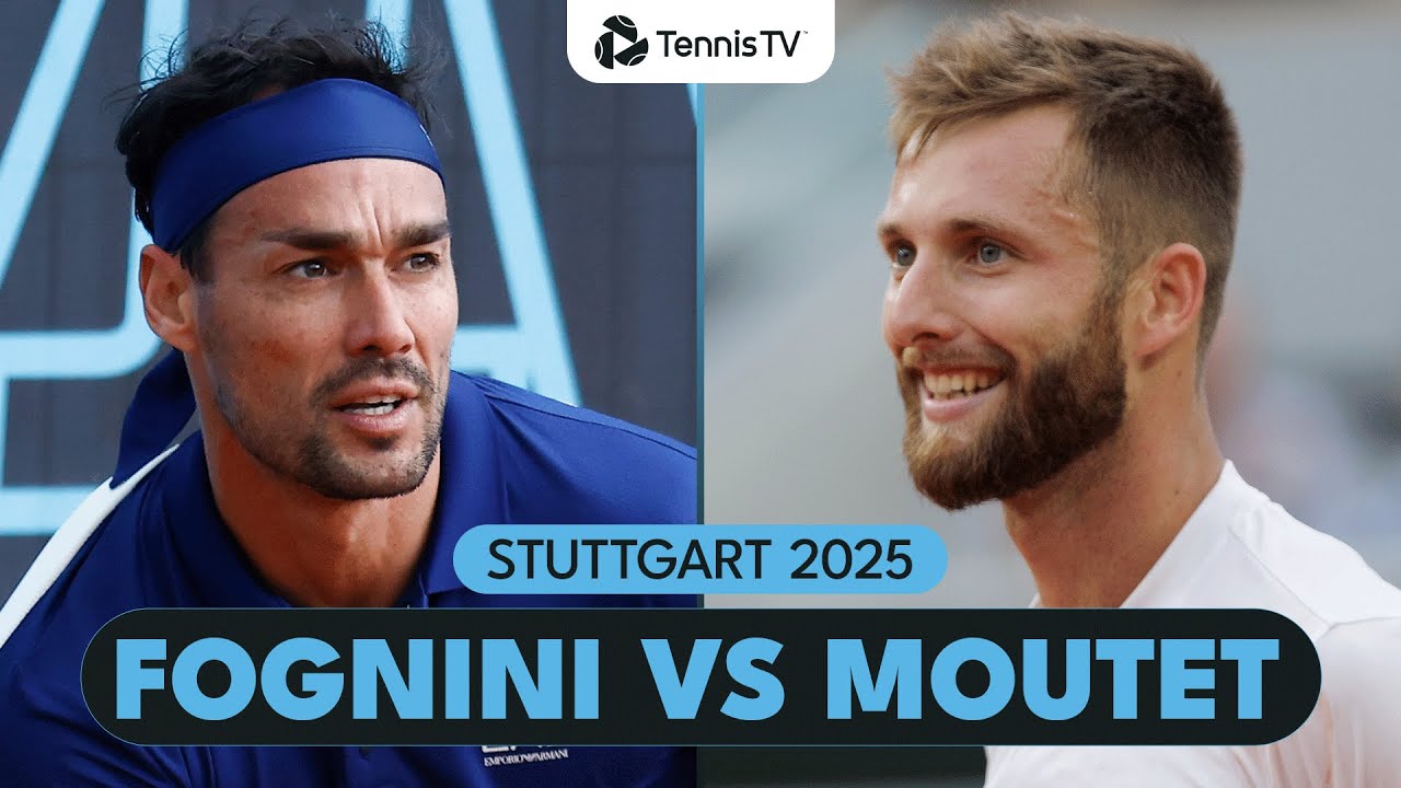 Fabio Fognini vs Corentin Moutet Highlights | Stuttgart 2025