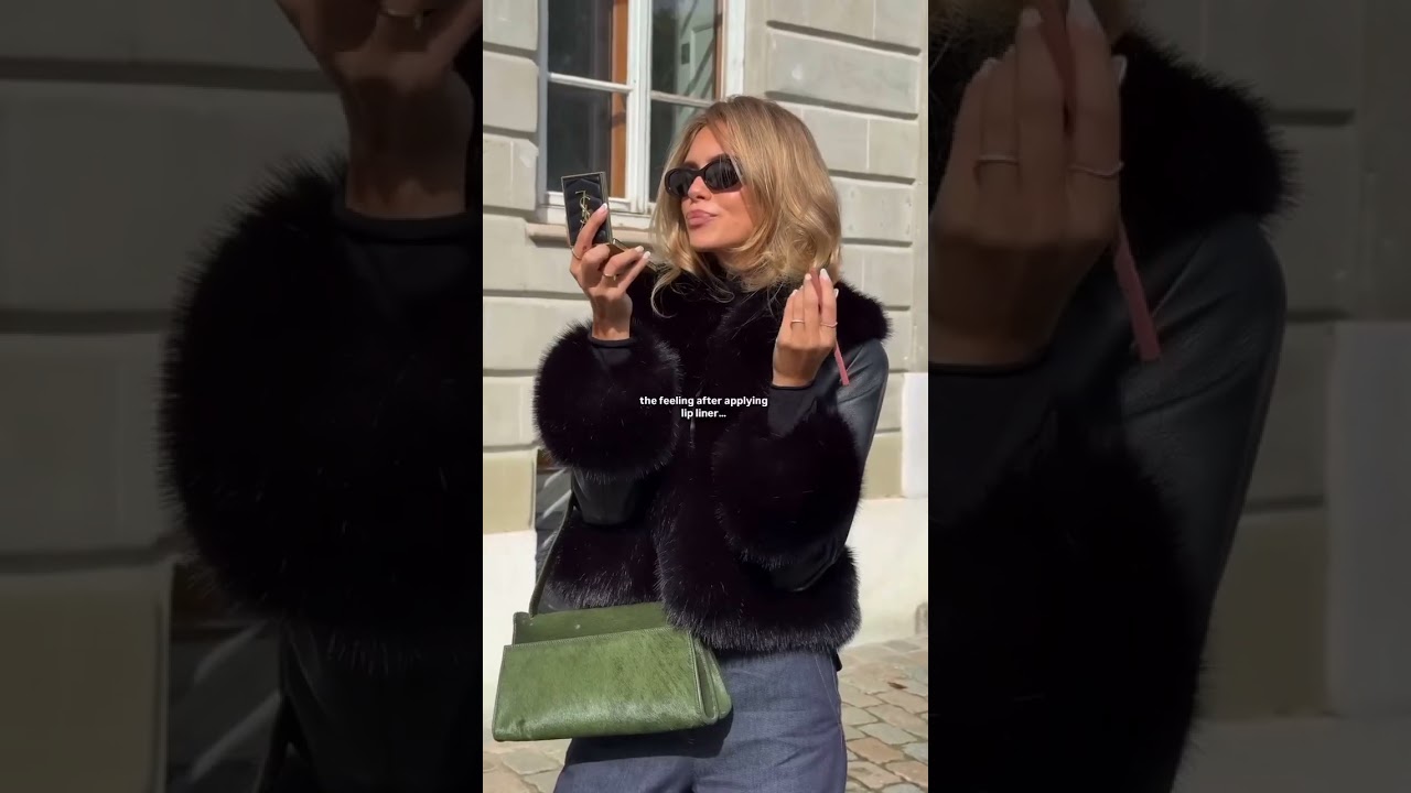 Fabulous @Laila Hasanovic with our Long Papillon Calf Leather Green 💚 #elleme #fyp #bags #fall