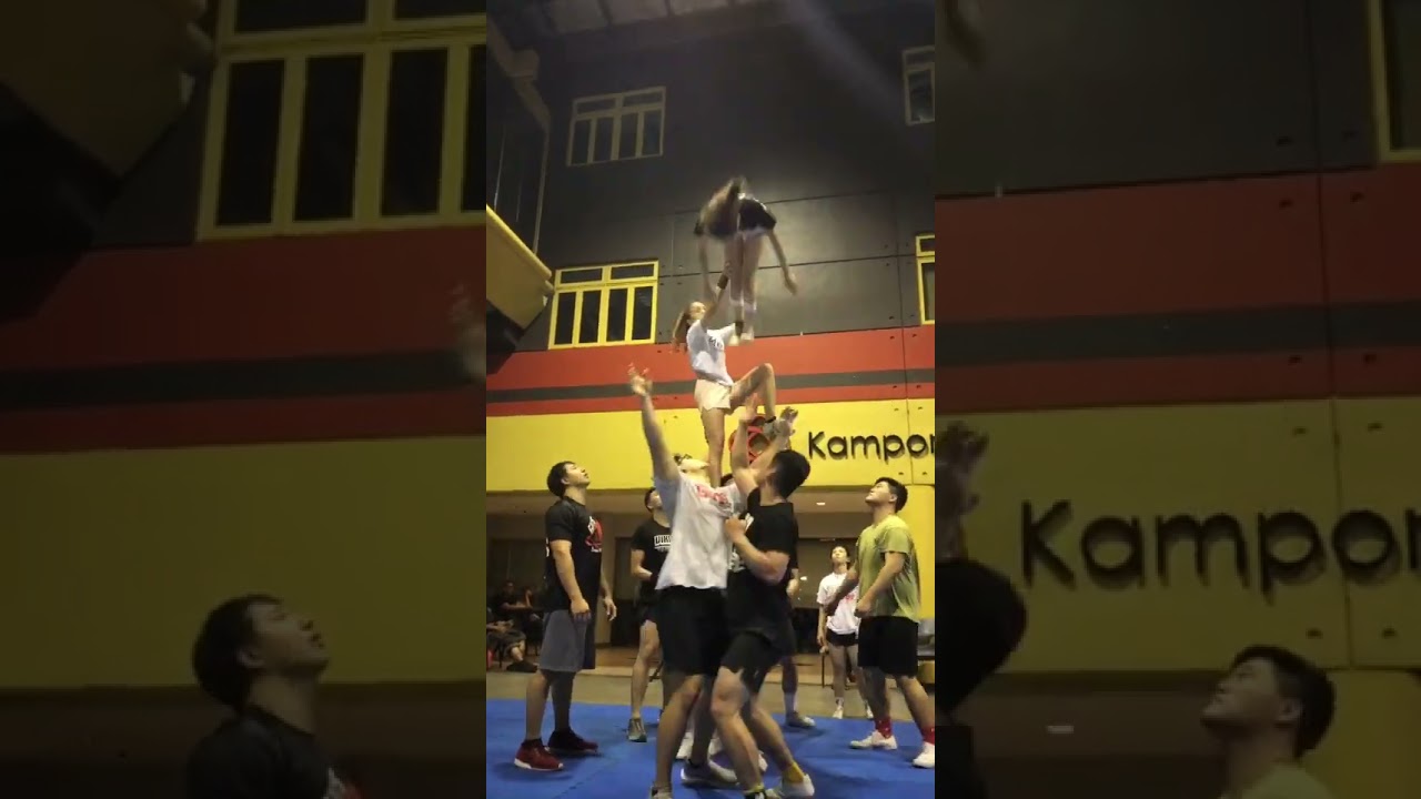 Fails are inevitable in cheer, shit happens, you get up and do it again 💪🏻 #shorts #cheerleading