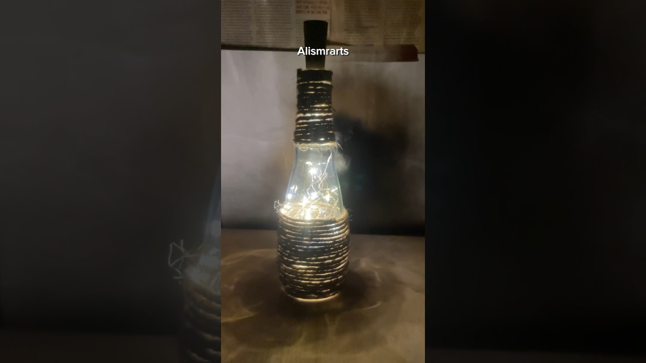 Fairy light bottle decoration #shorts #youtubeshorts #art