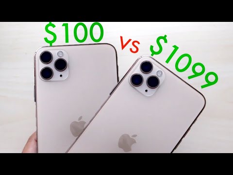 Fake $100 iPhone 11 Pro Vs Real iPhone 11 Pro! (Comparison) (Review)