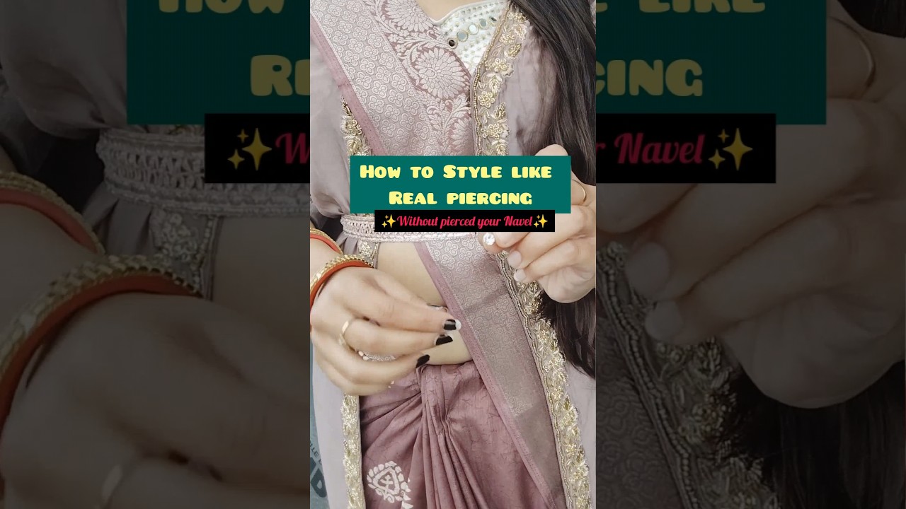 Fake navel piercing ideas✌🏻🥵is it looks real ?? Fashion Hack @25 #piercing #howto #hacks #look