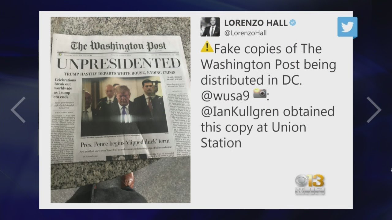 Fake Washington Post Newspapers Handed Out In Multiple Areas In DC