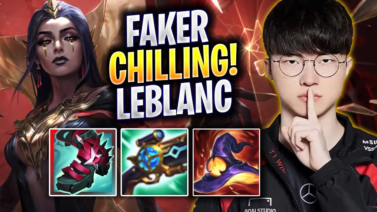FAKER CHILLING WITH LEBLANC! - T1 Faker Plays Leblanc MID vs Hwei! | Season 2025
