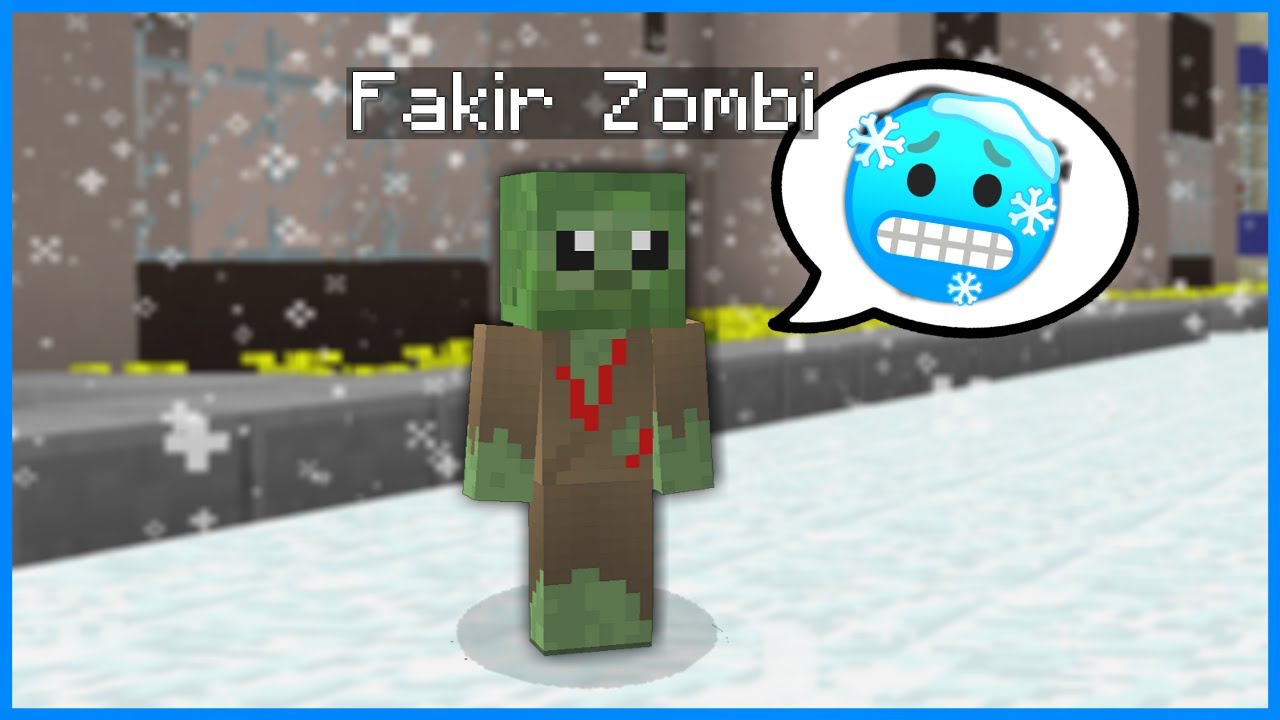 FAKİR ZOMBİ SOĞUKTAN DONDU! 😱 - Minecraft