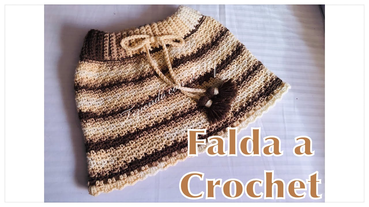 🧶Falda para niña a Crochet  — Tejiendo con Letty
