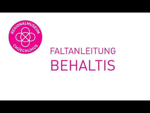 Faltanleitung: Behaltis