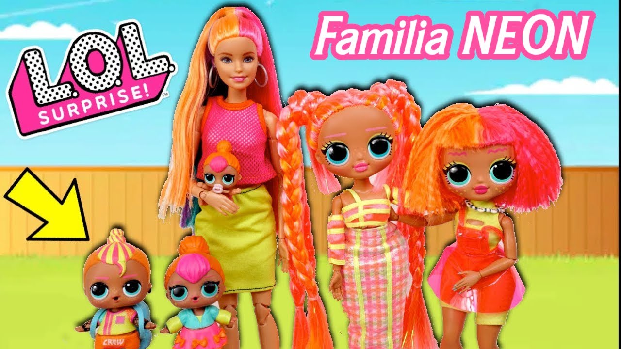 Familia LOL Sorpresa Neon y La Aventura con su Nueva Mascota