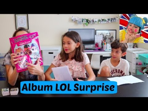 FAMILY FUN 5 ABRINDO ÁLBUM LOL SURPRISE COM FIGURINHAS QUE MUDAM DE COR - POPPY DO TV