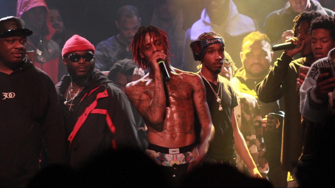Famous Dex Tv: Fans steal his shoes during the his Dallas dance performance before SXSW By IRM FILMS