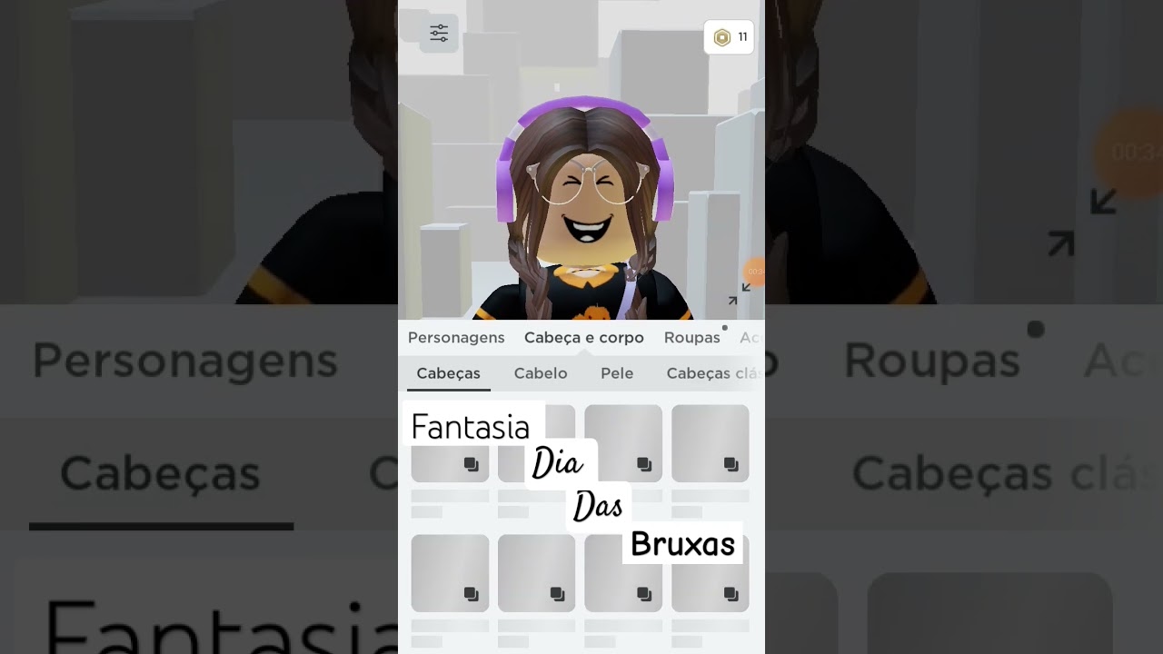 fantasia de dia das bruxas #roblox #likegamer #lalamica