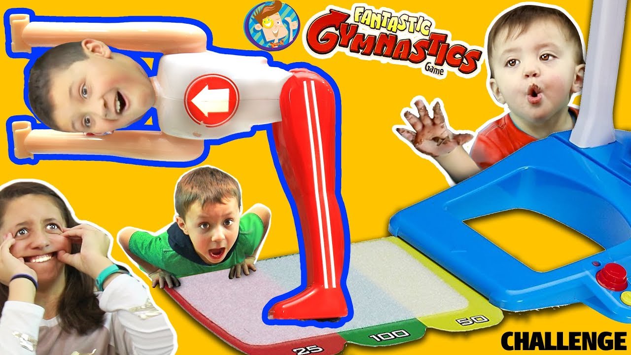 FANTASTIC GYMNASTICS CHALLENGE! Losers Eat Melted Surprise! FUNnel V Flips & Fails Fun