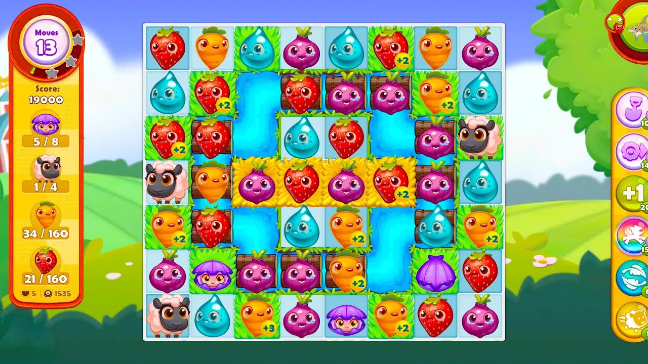 Farm Heroes Saga Android Gameplay  #72 Level 1535 - 1544