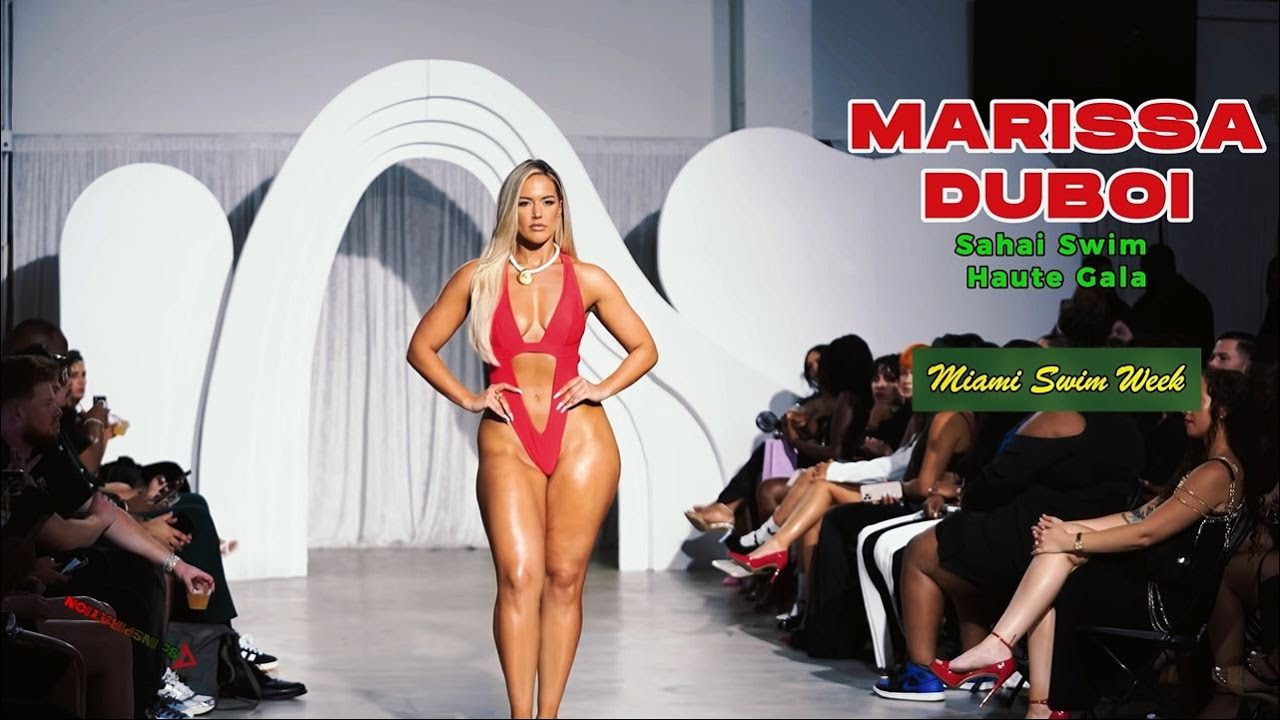 Fashion Model Marissa Dubois takes the runway at Sahai Swim Haute Gala for Miami Swim Week.