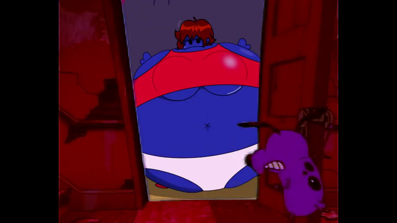 Fat Blue Girlfriend Scares Courage The Cowardly Dog - FNF Animation (Part 2)