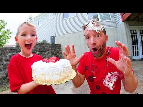 FATHER SON CAKE-AGEDDON (Face Smash!)