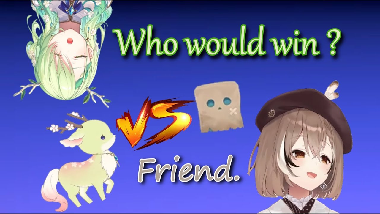 Fauna asks Mumei which mascot would win in a fight