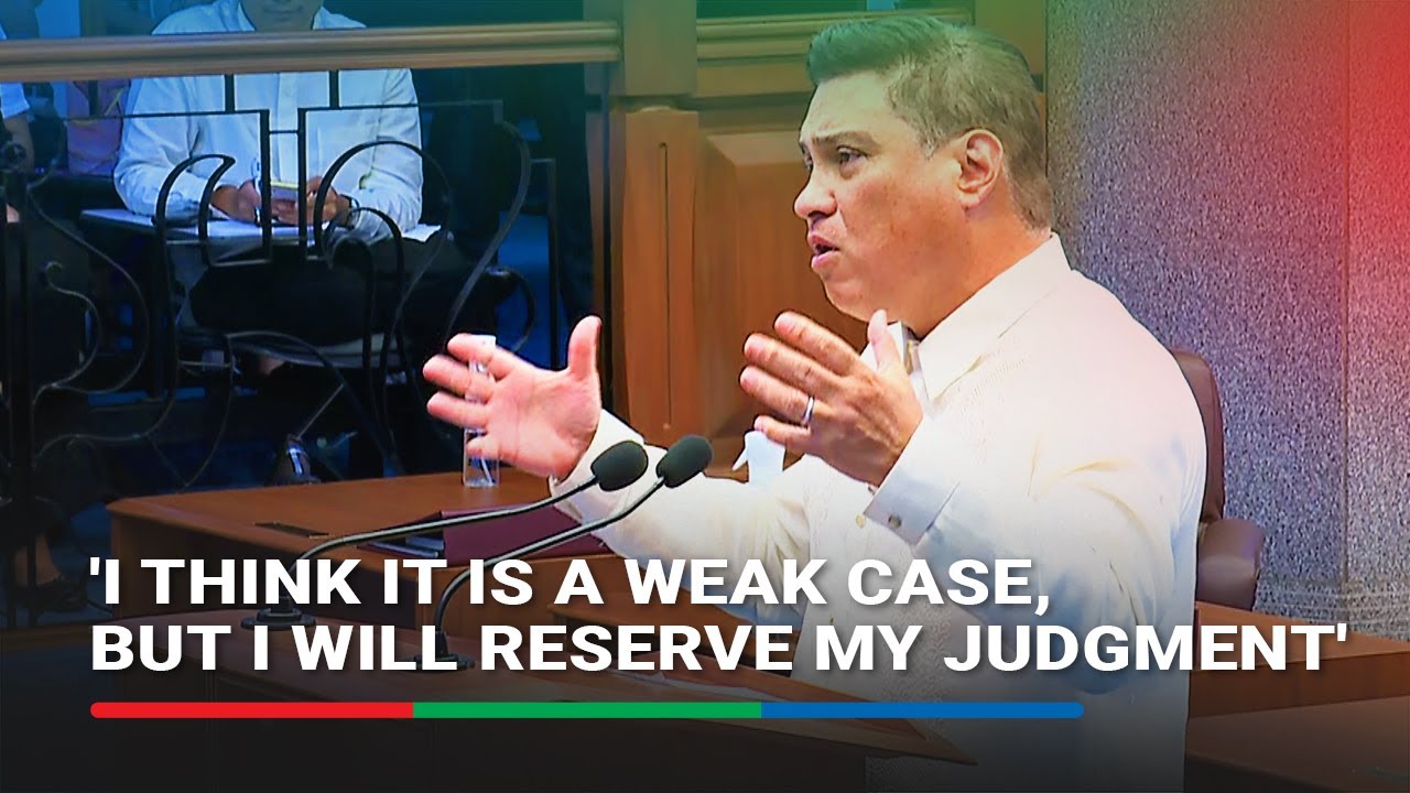 Favoring start of trial, Zubiri says VP Sara impeachment a 'weak case' | ABS-CBN News