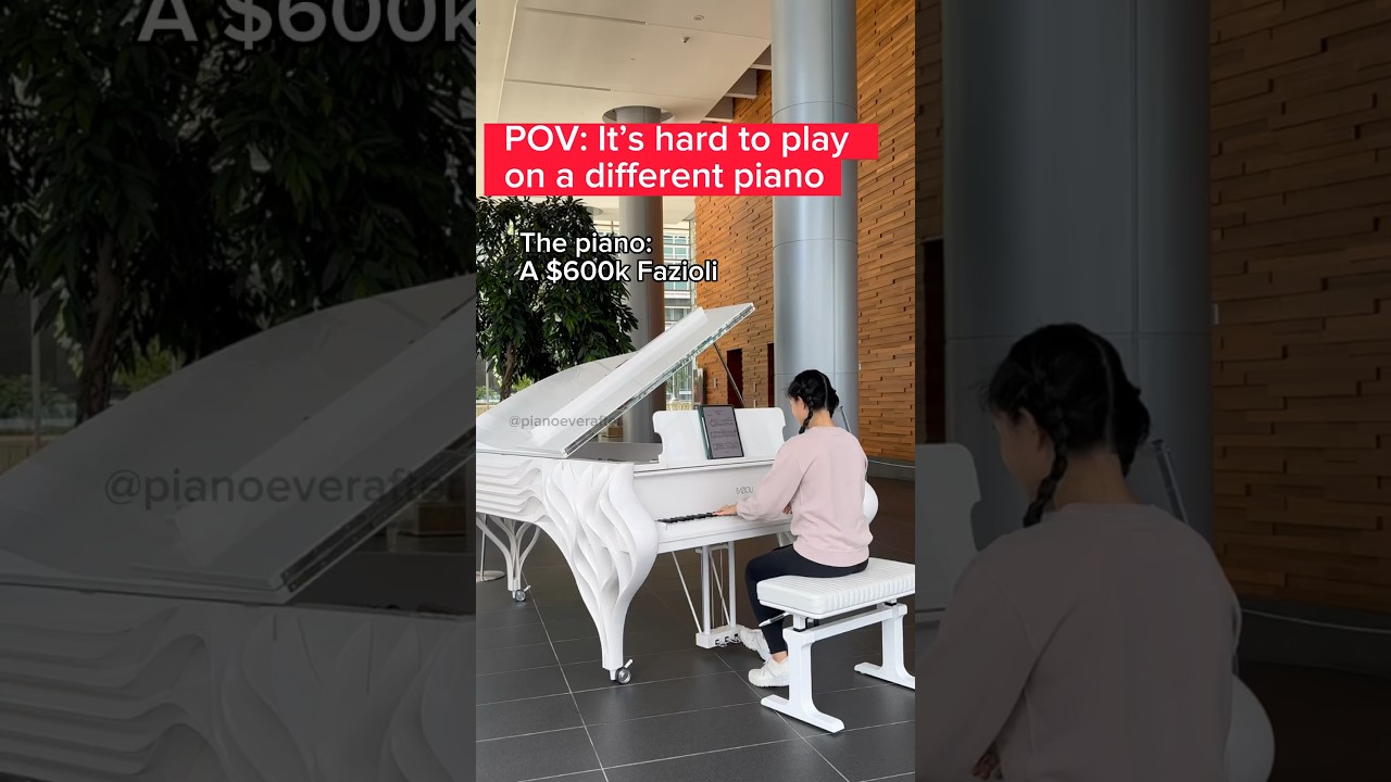 Fazioli grand vs. public piano #piano #funny #fazioli #langlang #classicalmusic #lingling40hours