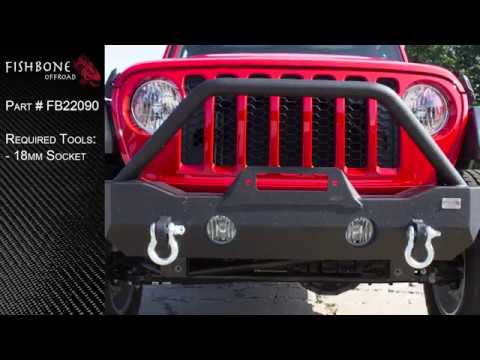 FB22090 JT Gladiator Mako Front Bumper Installation Guide
