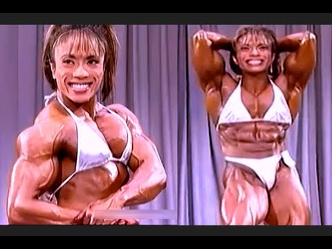FBB Bodybuilder Brenda Raganot 2001 Ms Olympia Expo Prejudging