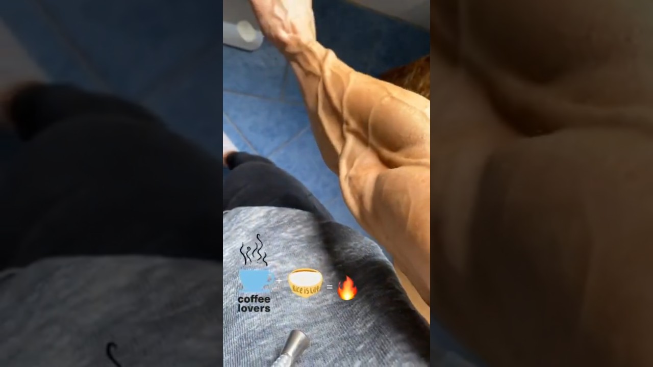 FBB Saule Oest flexing shredded vascular forearm