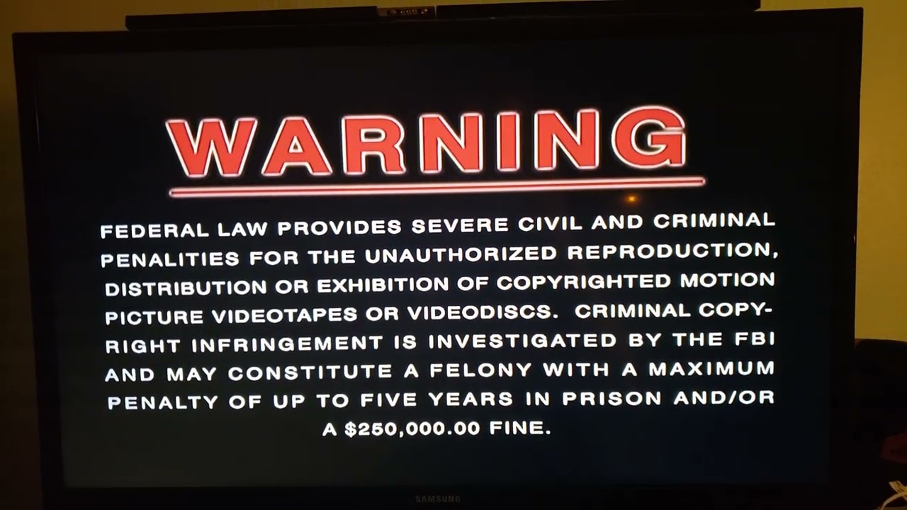 FBI Warning Screens on my DVDs (pre-2013)