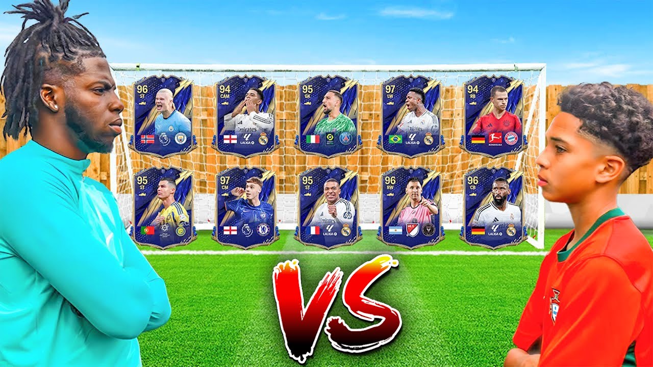 FC 25 CARD BATTLE VS KID RONALDO!!