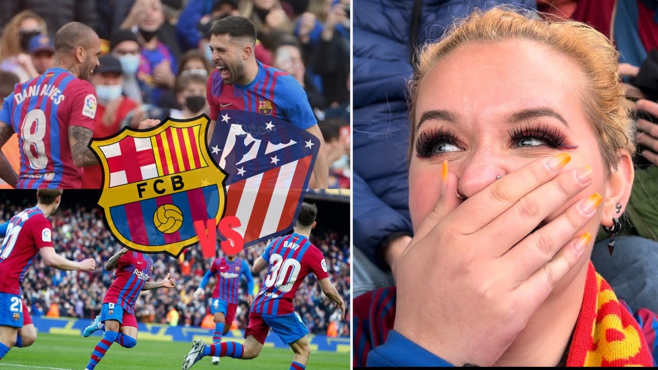 FC Barcelona vs Atlético Madrid - Feuerwerk auf und neben dem Platz