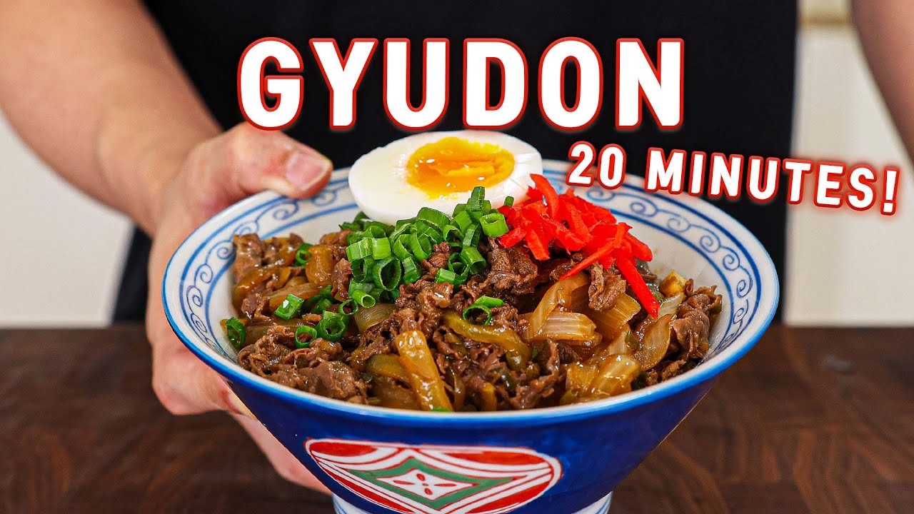 Feed Your Whole Family with This 20-Minute Japanese Beef Rice Bowl! Gyudon
