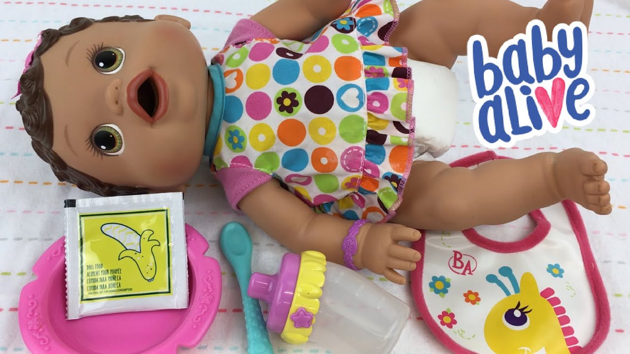 Feeding Baby Alive Changing Time Baby Banana Doll Food for the First Time
