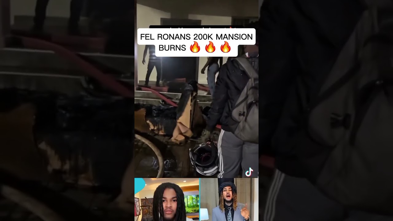 fel ronans $200k mansion burns 🔥 #ghnow