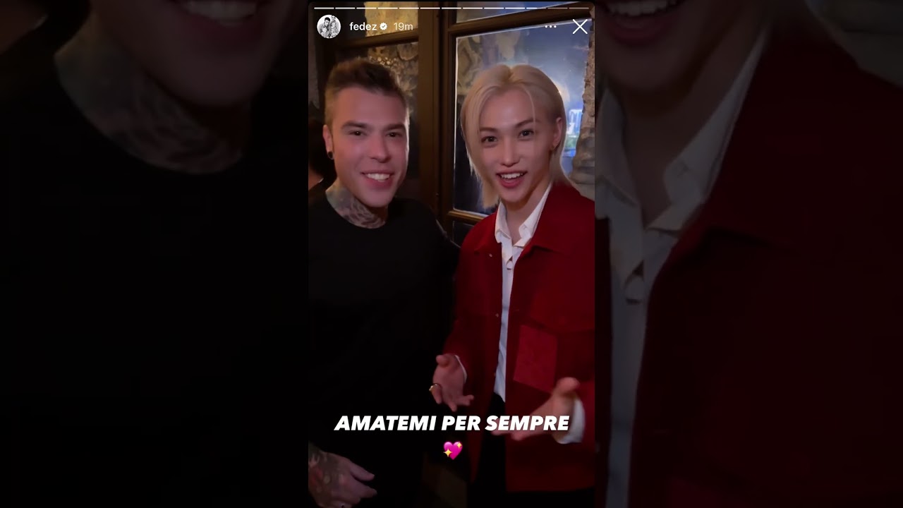 FELIX DEGLI STRAY KIDS PARLA IN ITALIANO E CI SALUTA GRAZIE A FEDEZ!