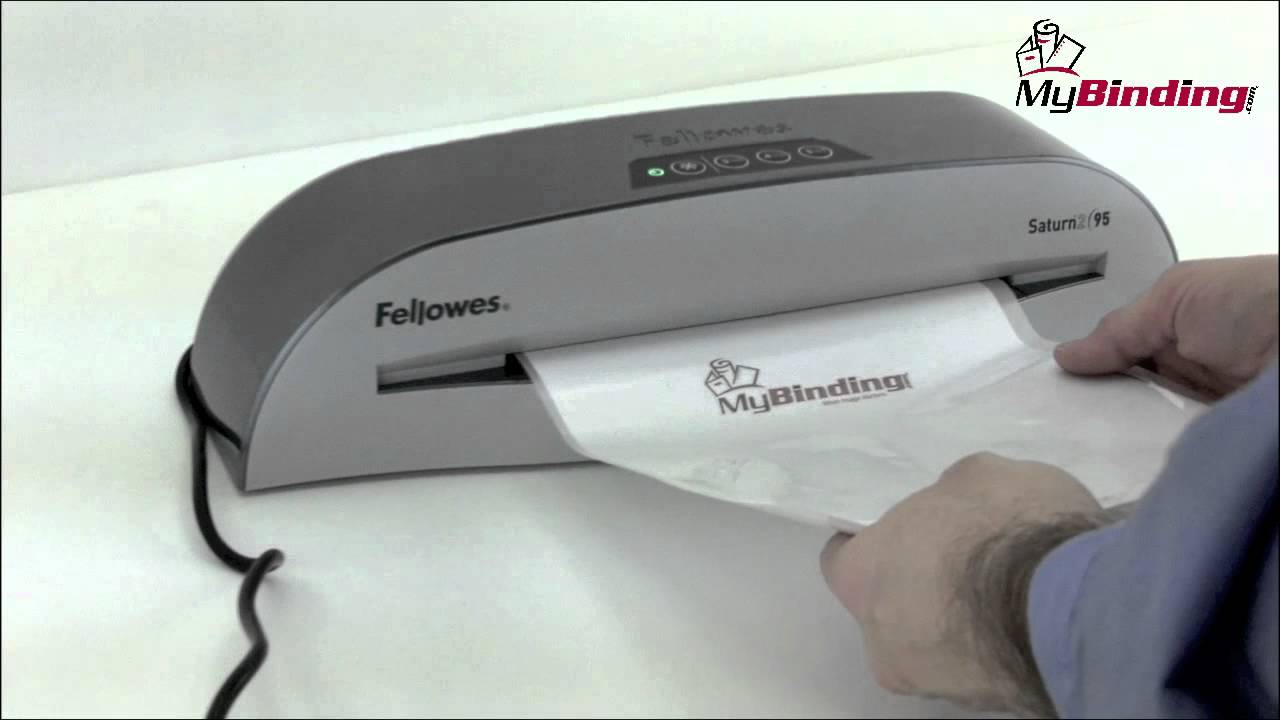 Fellowes Saturn-2 95 9-Inch Pouch Laminator Demo - 1-800-944-4573
