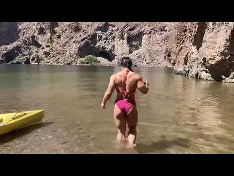 Female Bodybuilder Kristina Mendoza Enjoying Mother Nature In Bikini (Her Instagram In Description)