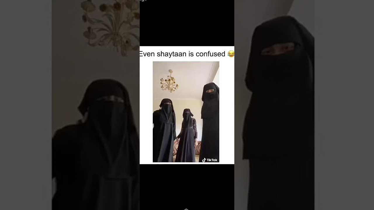 female in niqab dancing 😂