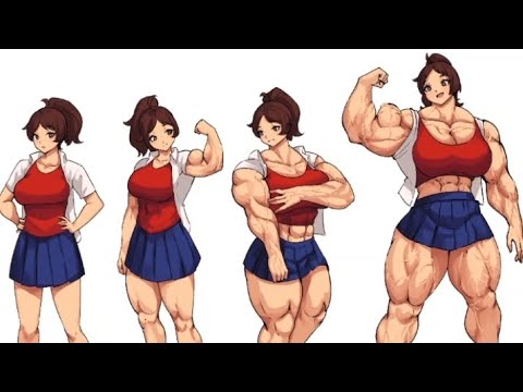Female muscle comic cartoon Female Muscle Transform