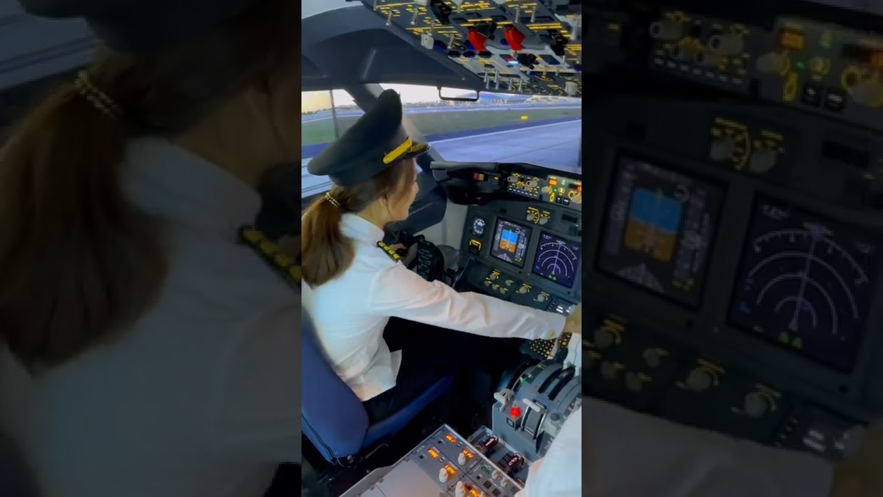 female pilot China airlines, best cockpit video #femalepilot #cockpit
