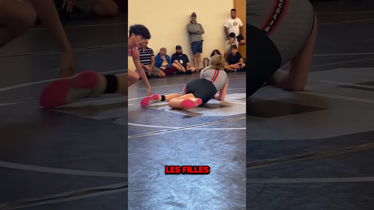 Femme vs garçon en lutte 😱🤼‍♀️