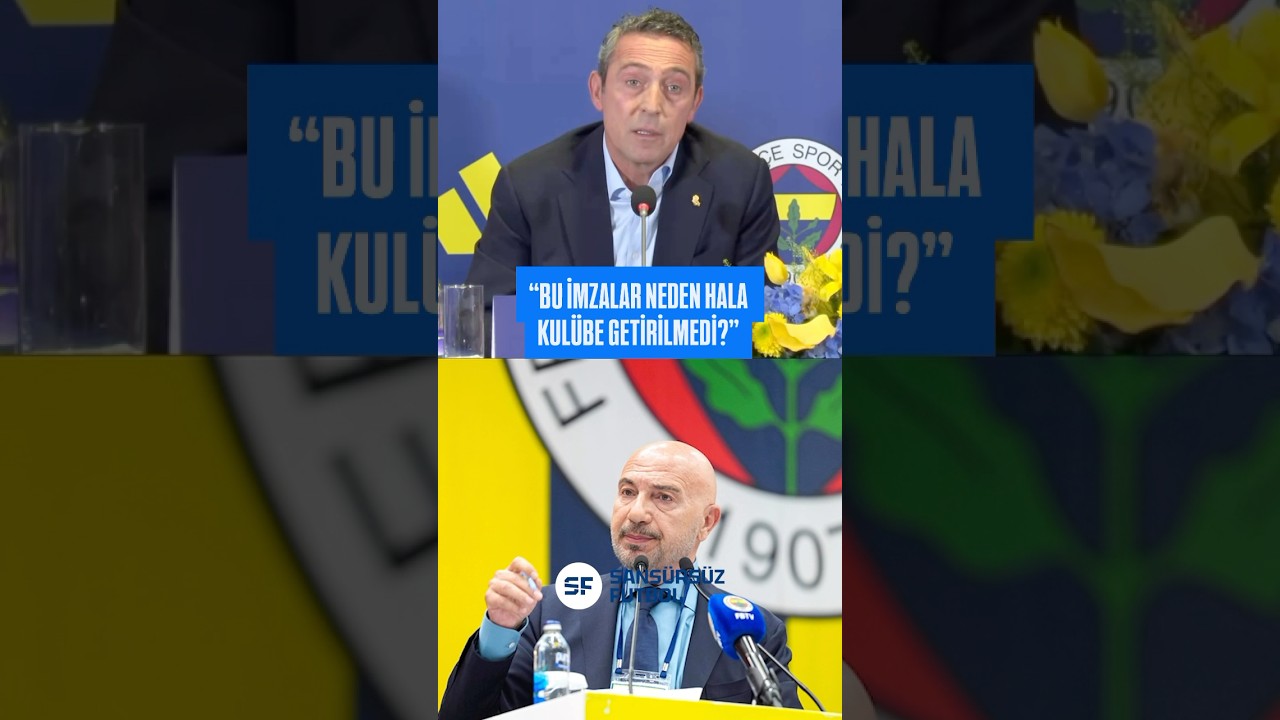 Fenerbahçe Başkanı Ali Koç, imza süreci hakkında konuştu!