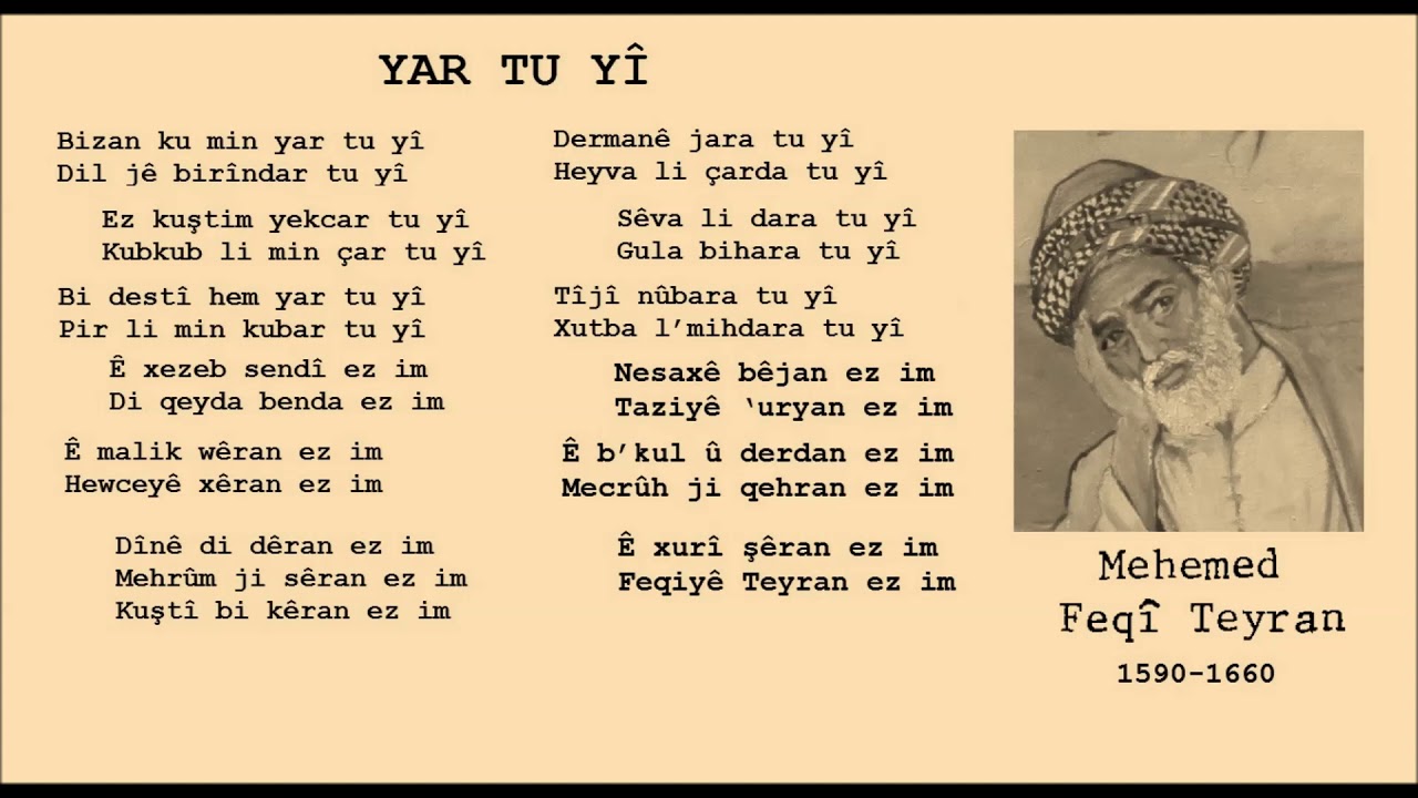 Feqîyê Teyran -  Arhat  - Yar Tu Yî