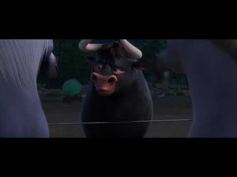 Ferdinand fail to pass a wall to horse side scene (movie scene#)