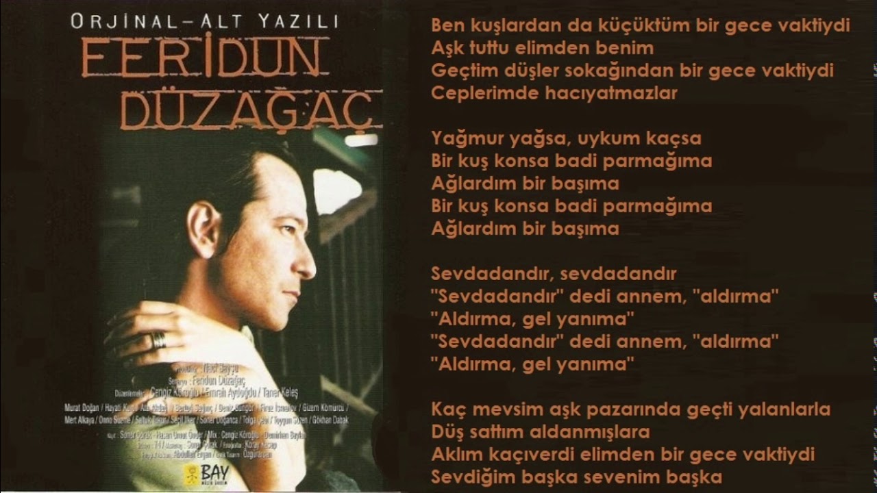 Feridun Düzağaç - Düşler Sokağı (Orijinal Karaoke)
