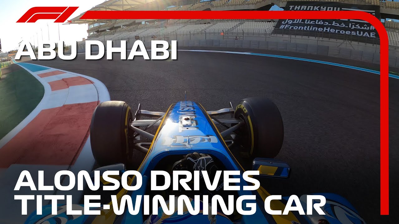 Fernando Alonso Drives Title-Winning Renault R25 | 2020 Abu Dhabi Grand Prix