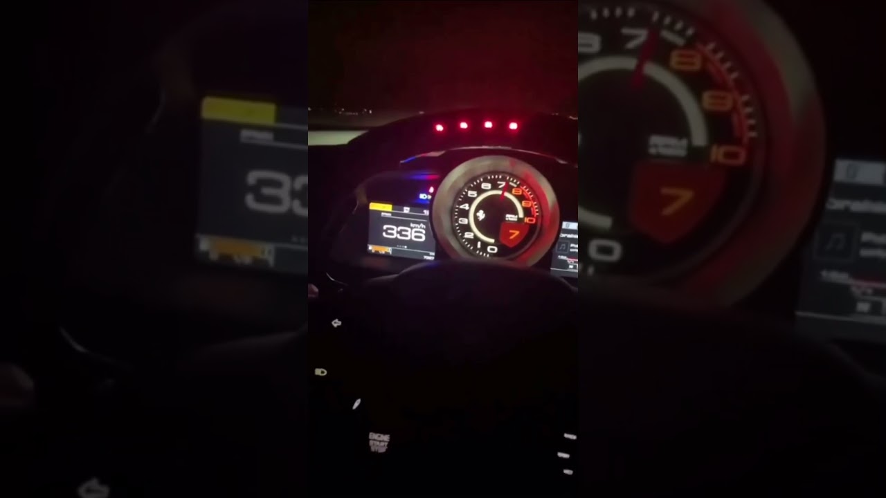 Ferrari 458 gece hız Snap story