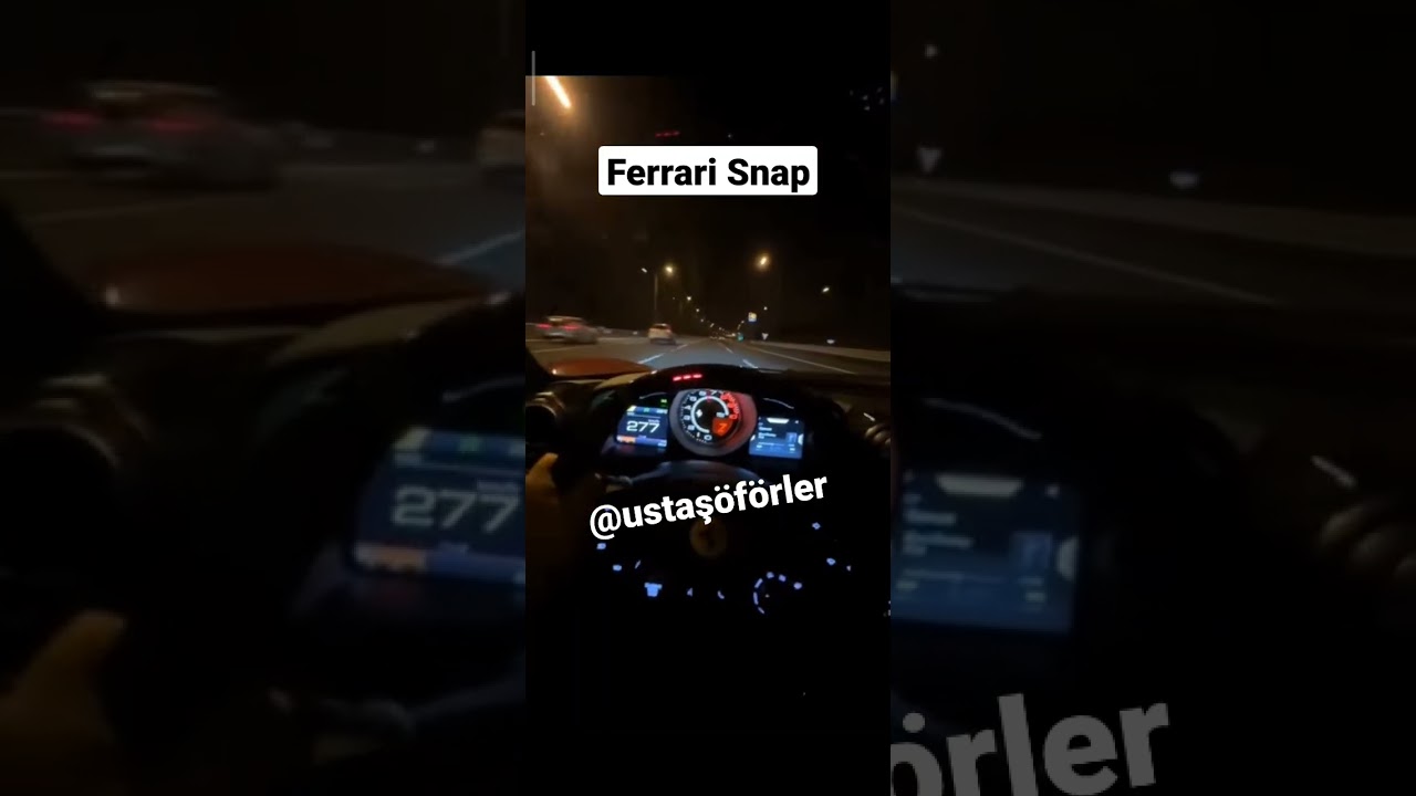 Ferrari gece snap